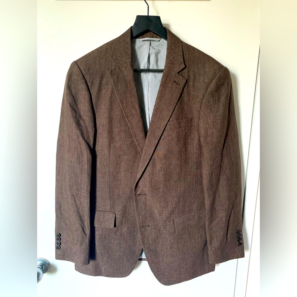 Todd Snyder - Men’s 100% Italian Linen Brown Blazer - Excellent Condition